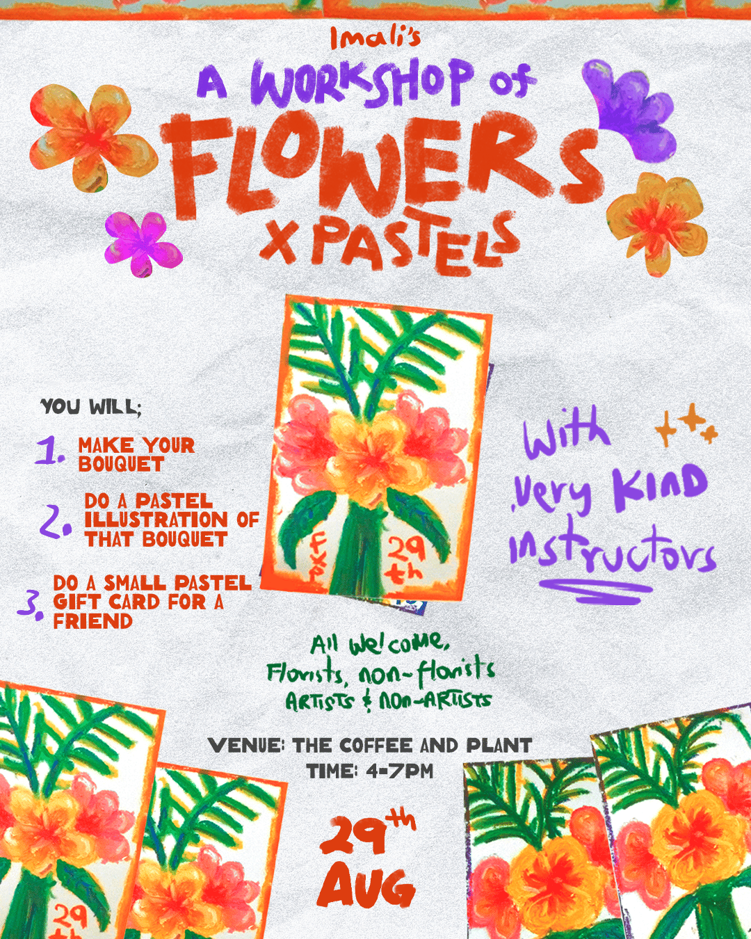 Flowers x Pastels - Poster 1