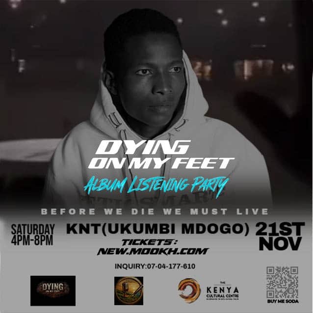 Dying On My Feet Album Listening Party  - Poster 1
