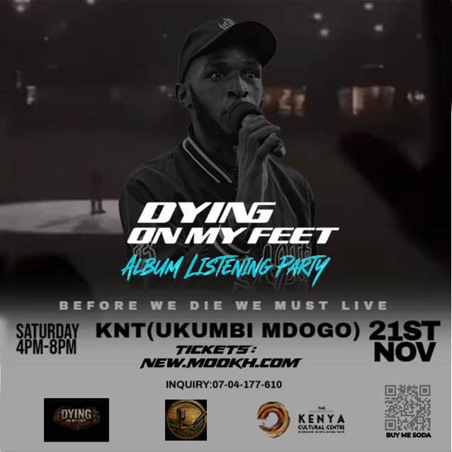 Dying On My Feet Album Listening Party  - Poster 2