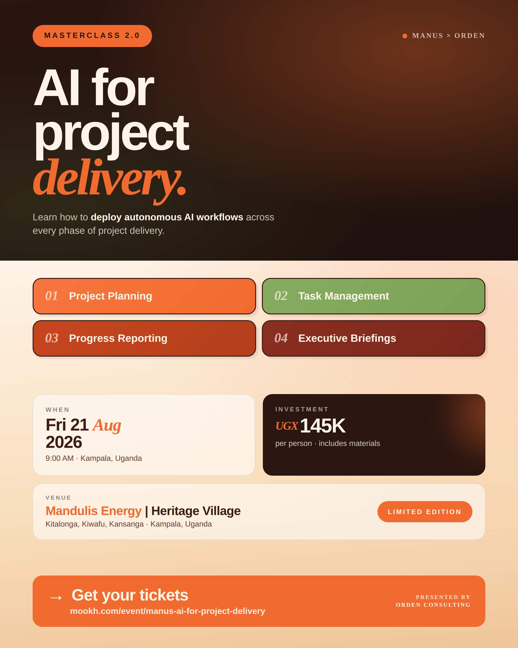 Manus AI for Project Delivery