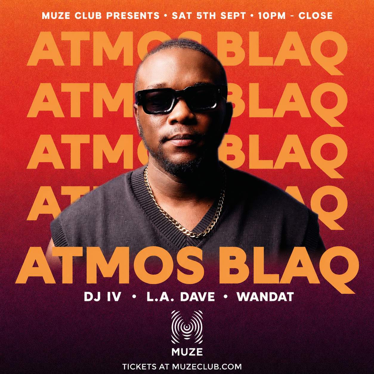 MUZE Club pres. ATMOS BLAQ - Poster 1