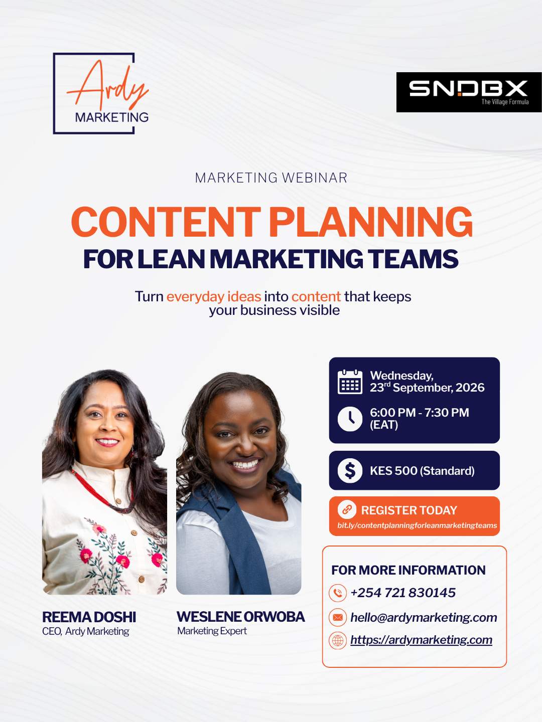 Content Planning For Lean Marketing Teams - Poster 1