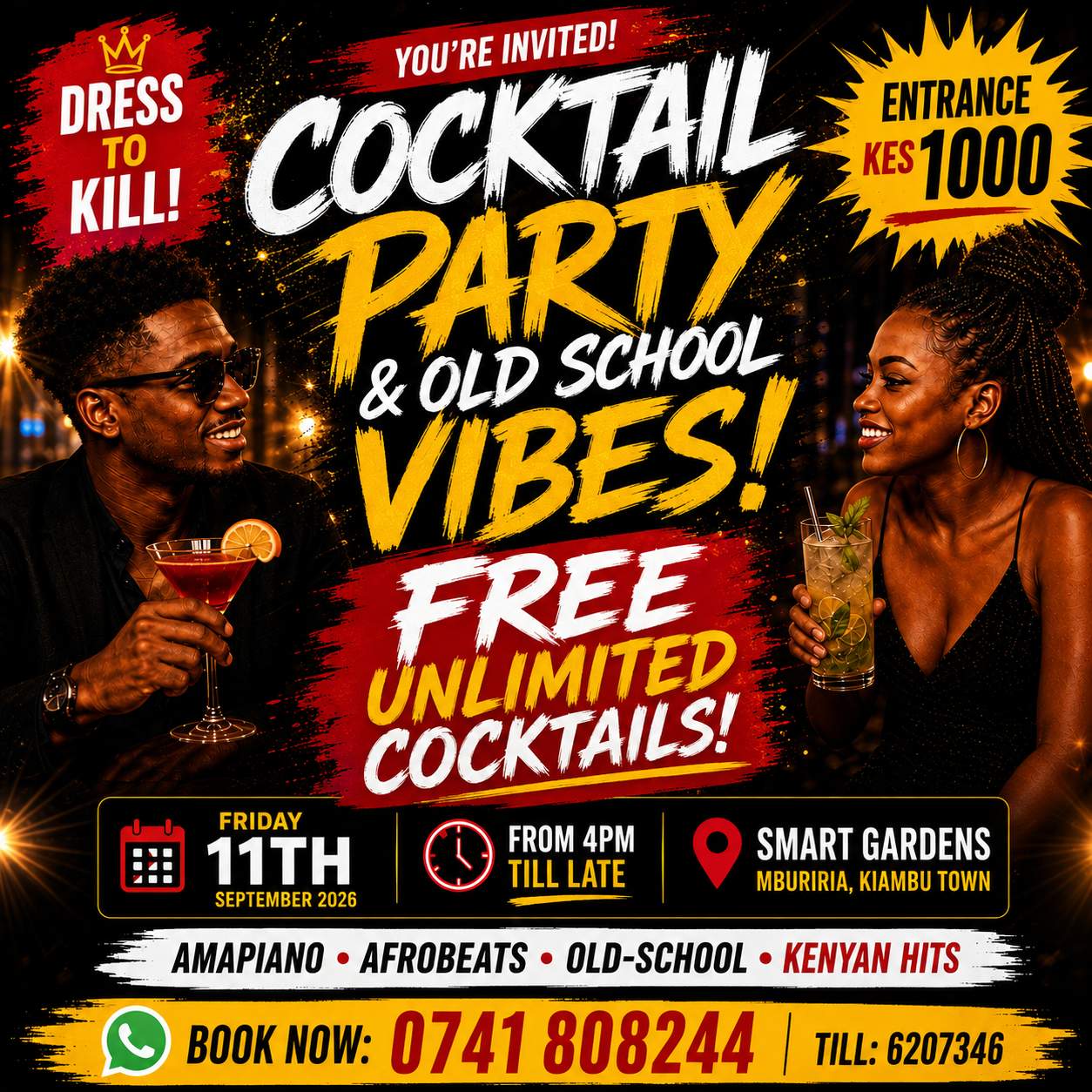 Cocktail party and old school vibes  - Poster 1