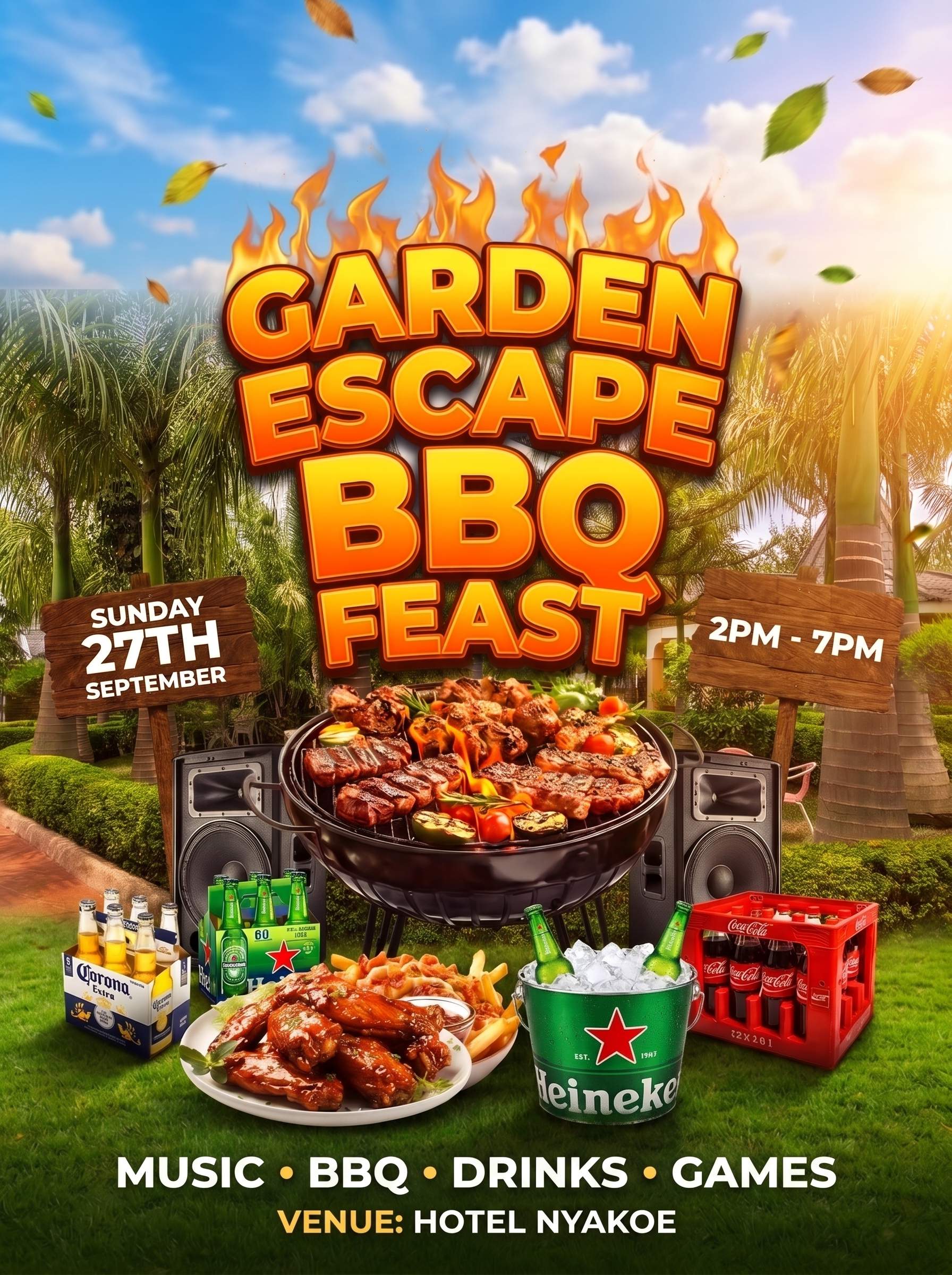 GARDEN ESCAPE BBQ FEAST - Poster 1