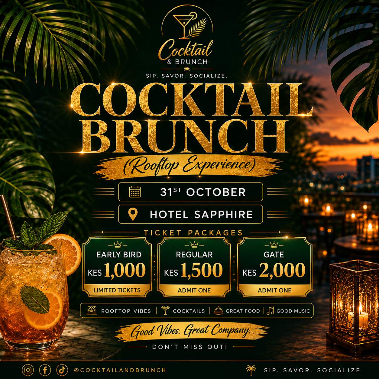 Cocktail & Brunch - Poster 2