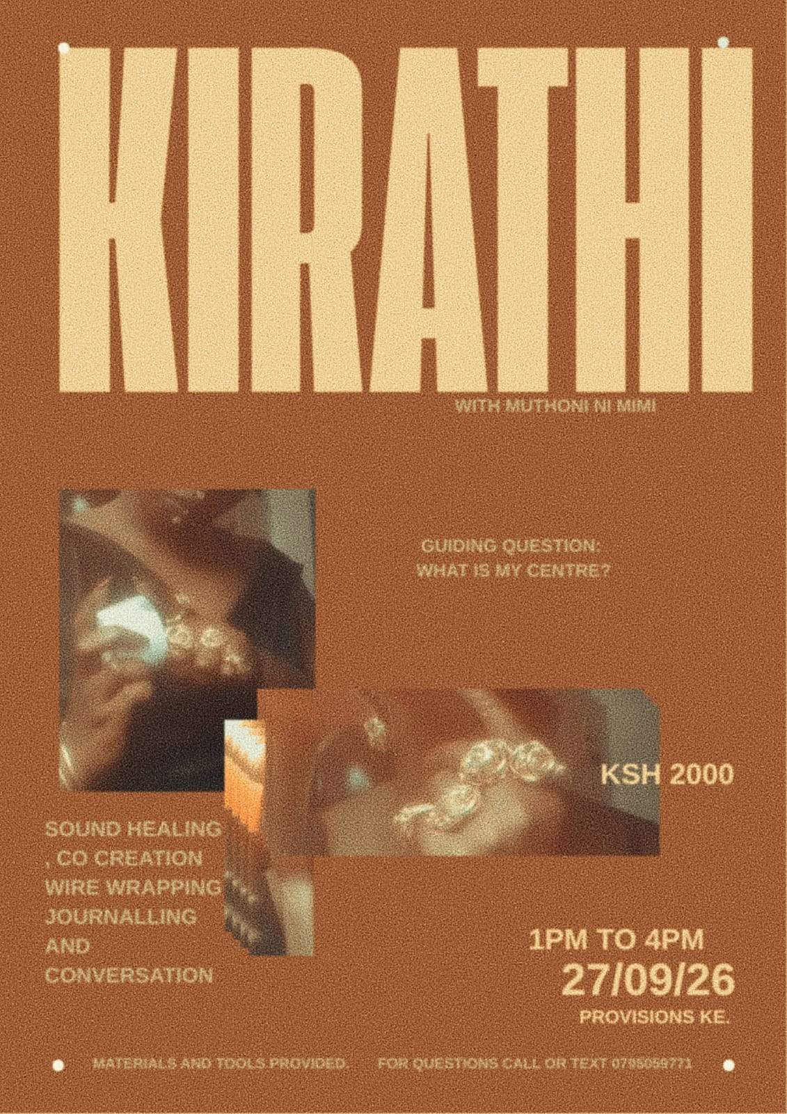 Kirathi Workshop - Poster 1