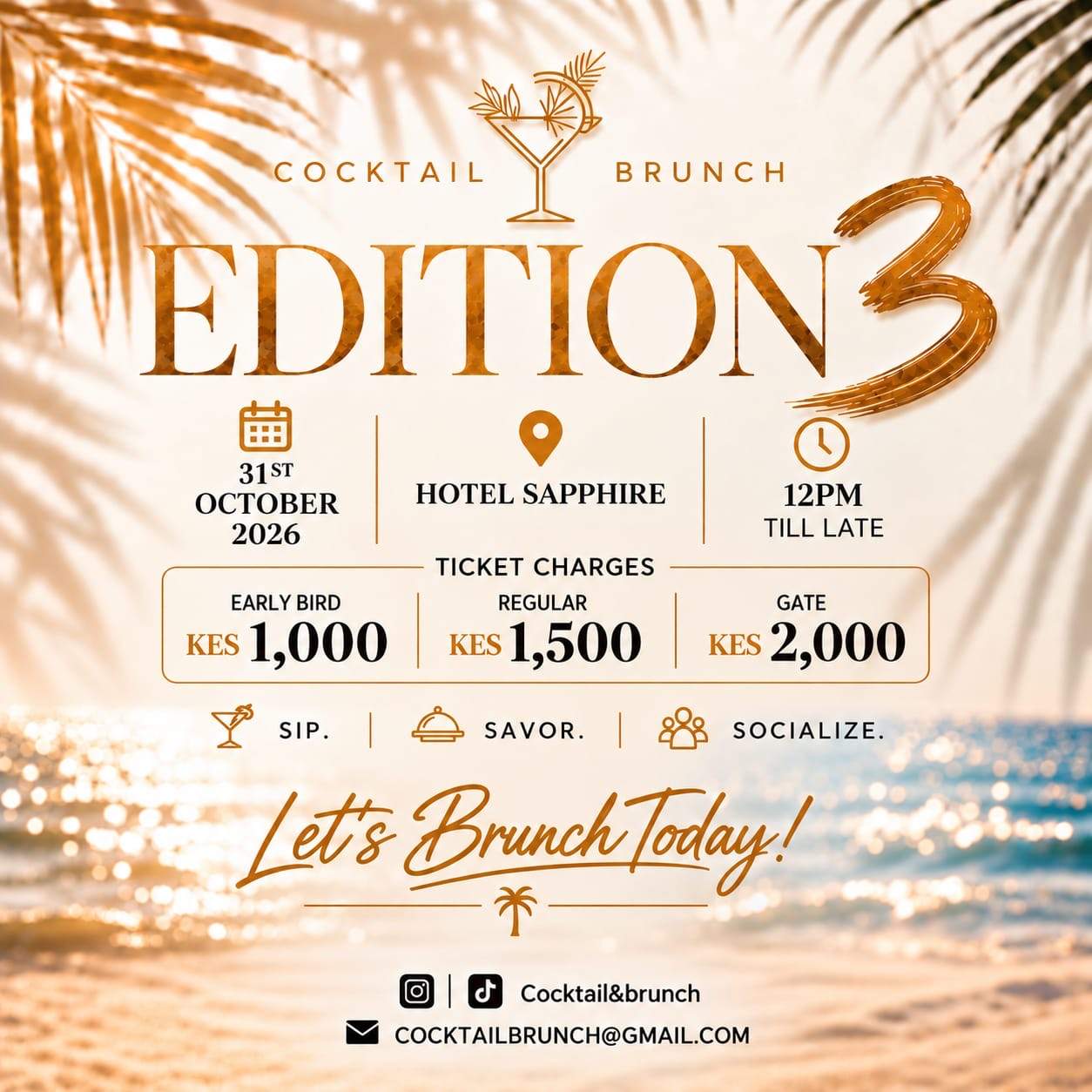 Cocktail & Brunch - Poster 2
