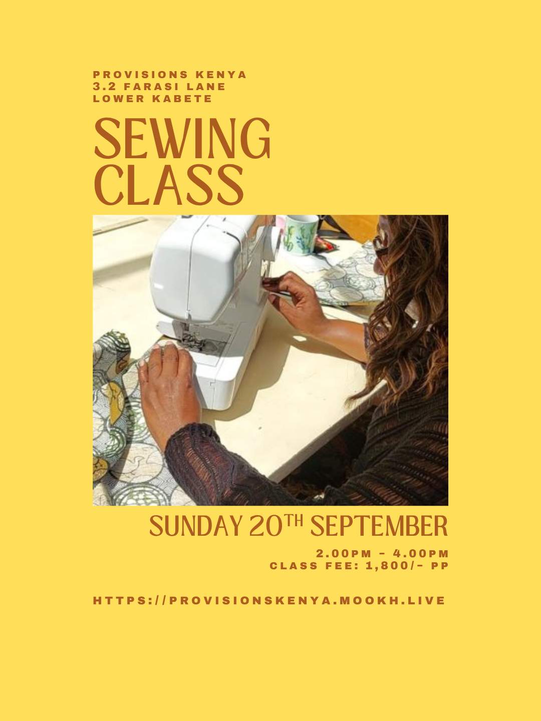 Beginner Sewing Class - Poster 1