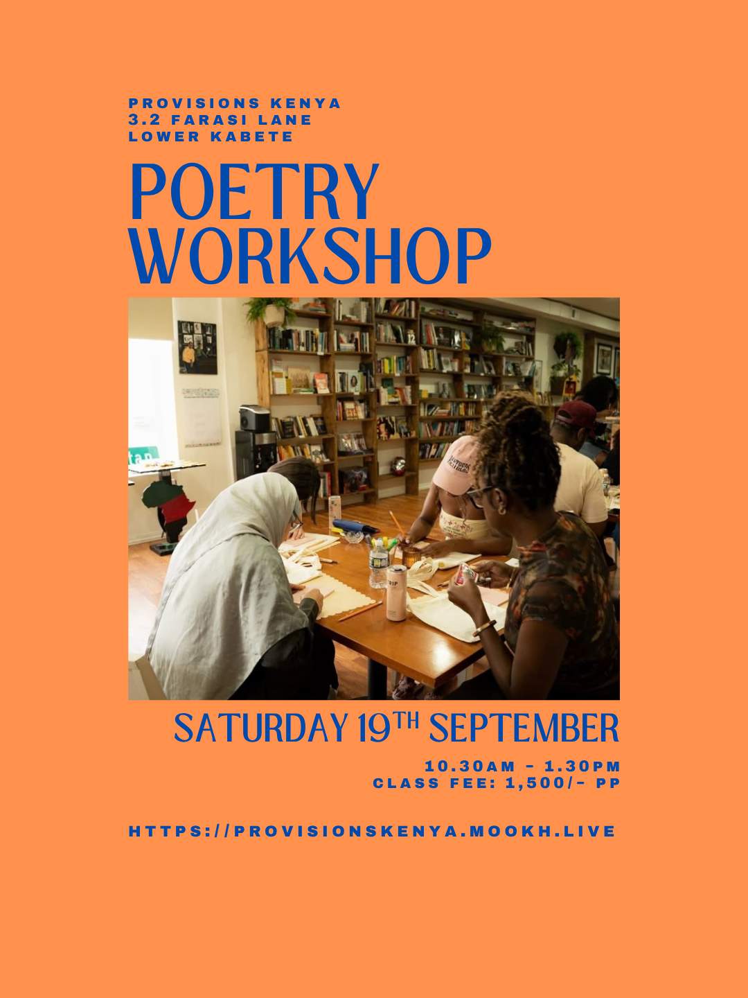 Poetry Workshop - Language of Stillness - Poster 1