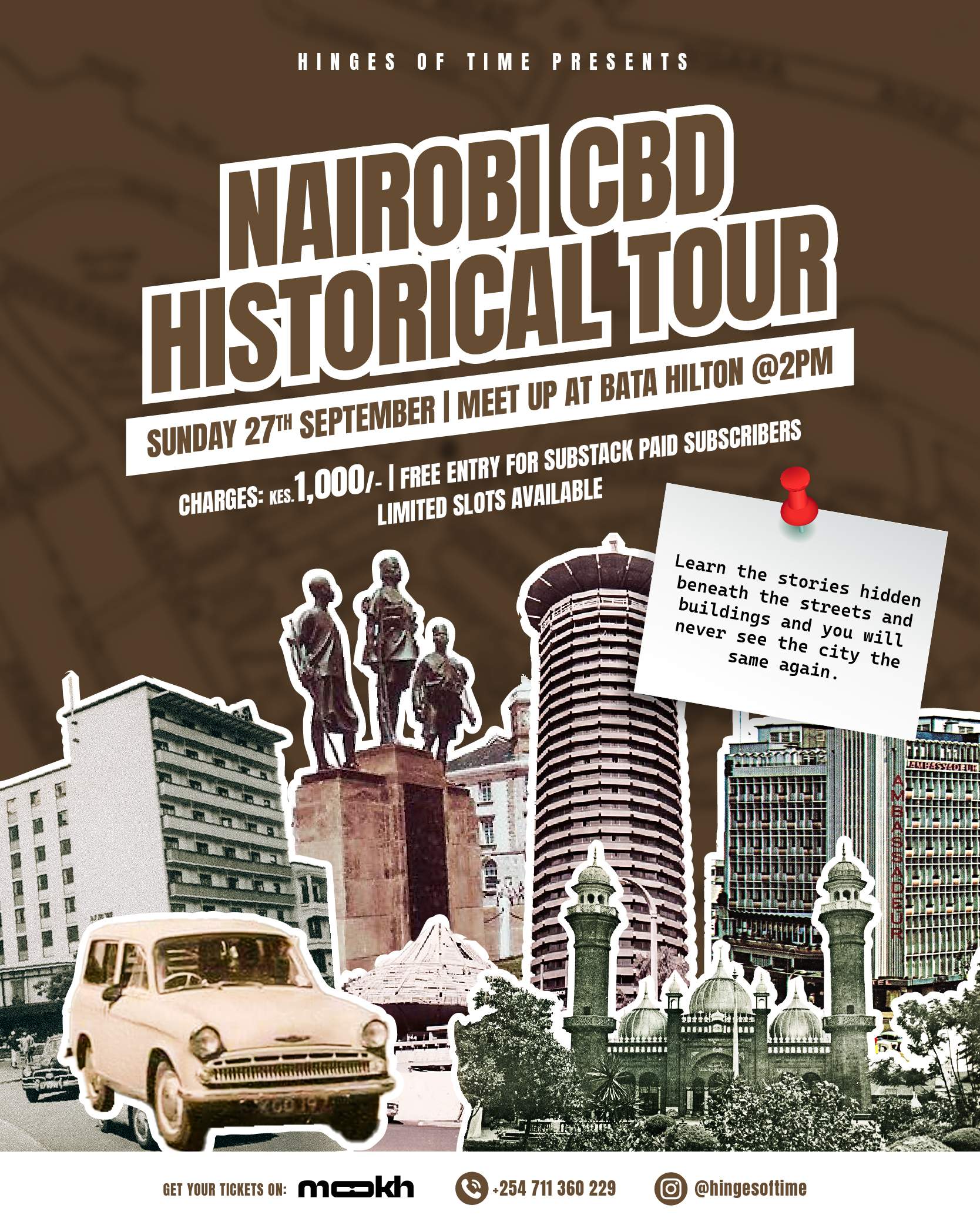 Nairobi CBD Historical Tour - Poster 1