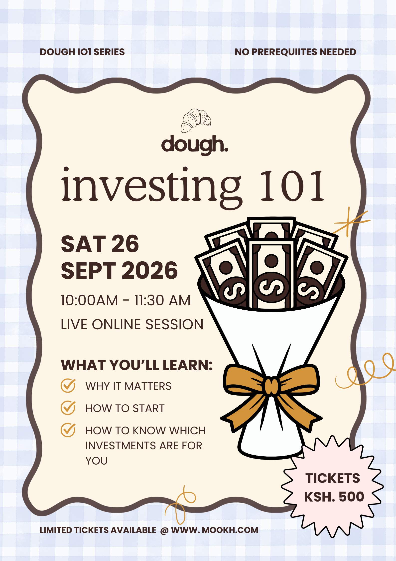 dough. investing 101 class  - Poster 1