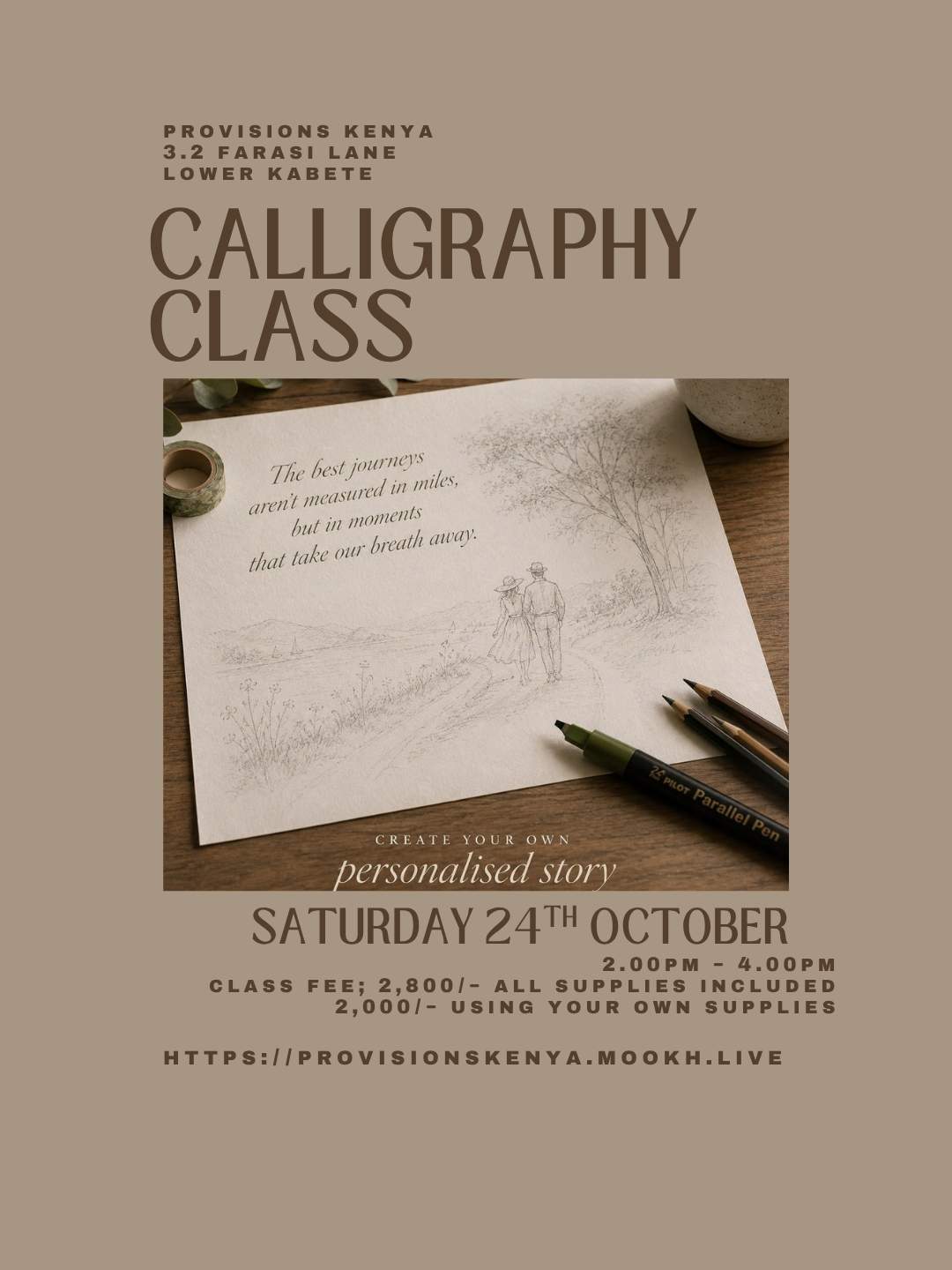 Modern Calligraphy Workshop - Poster 1