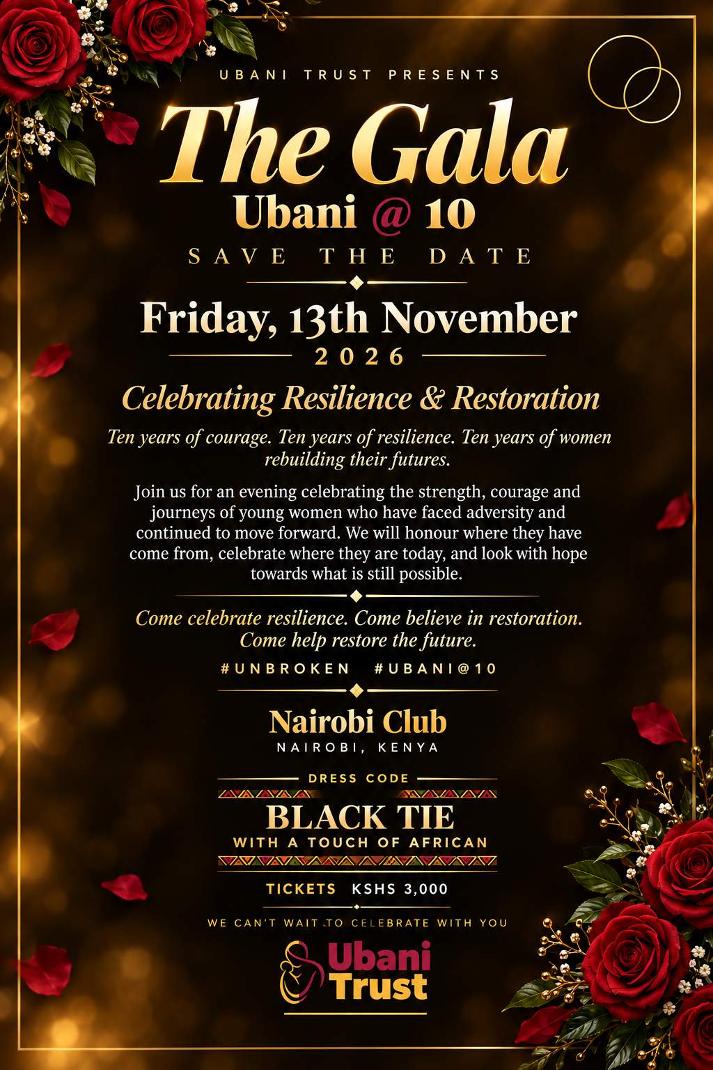 Ubani@10 Gala  - Poster 1