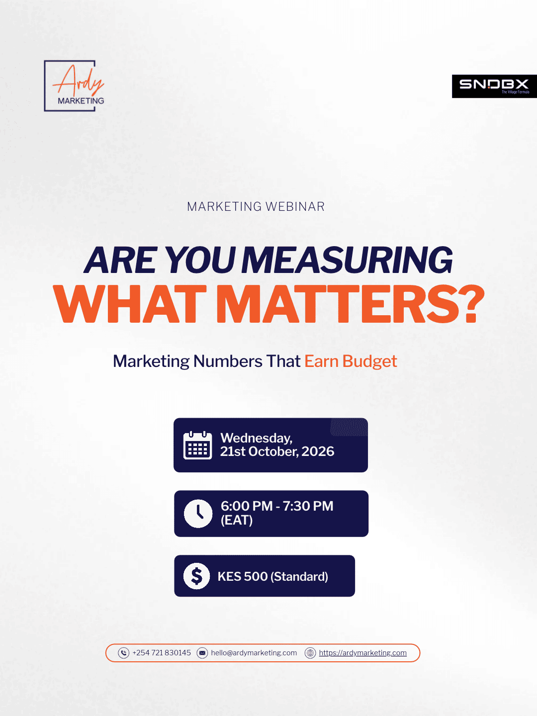 Are You Measuring What Matters? Marketing Numbers That Earn Budget - Poster 1