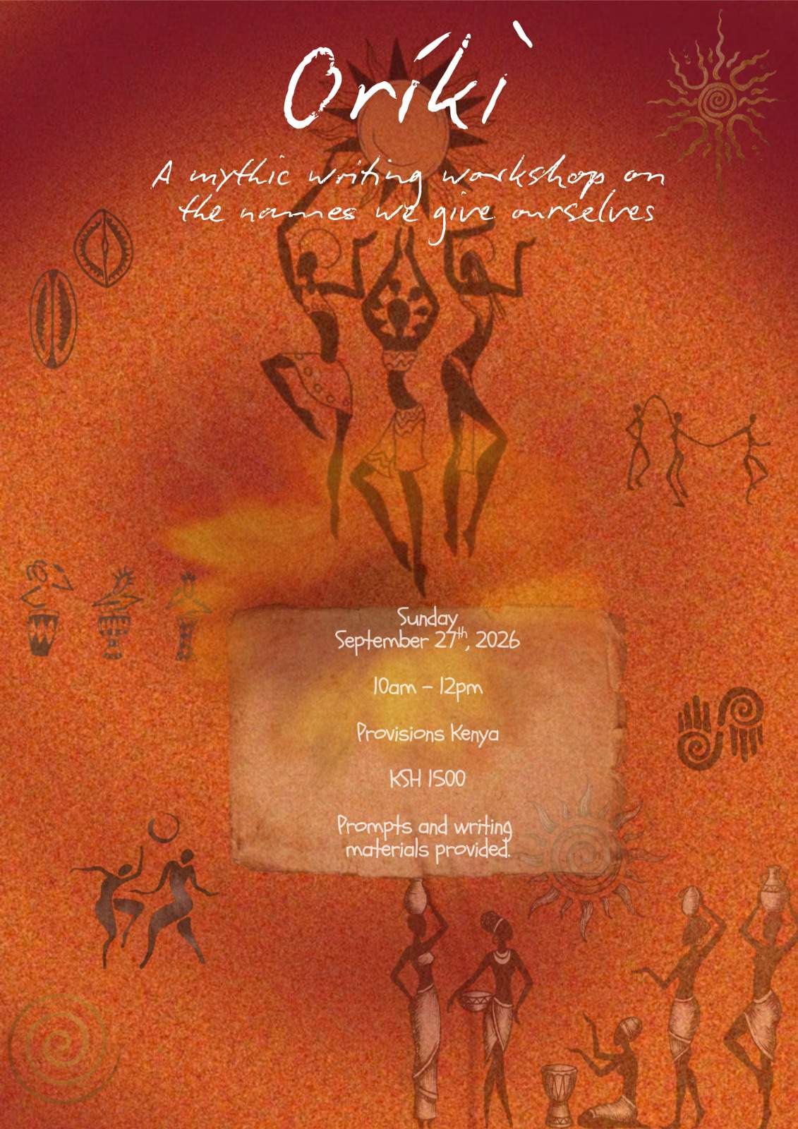 Oríkì: A Mythic Writing Workshop - Poster 1