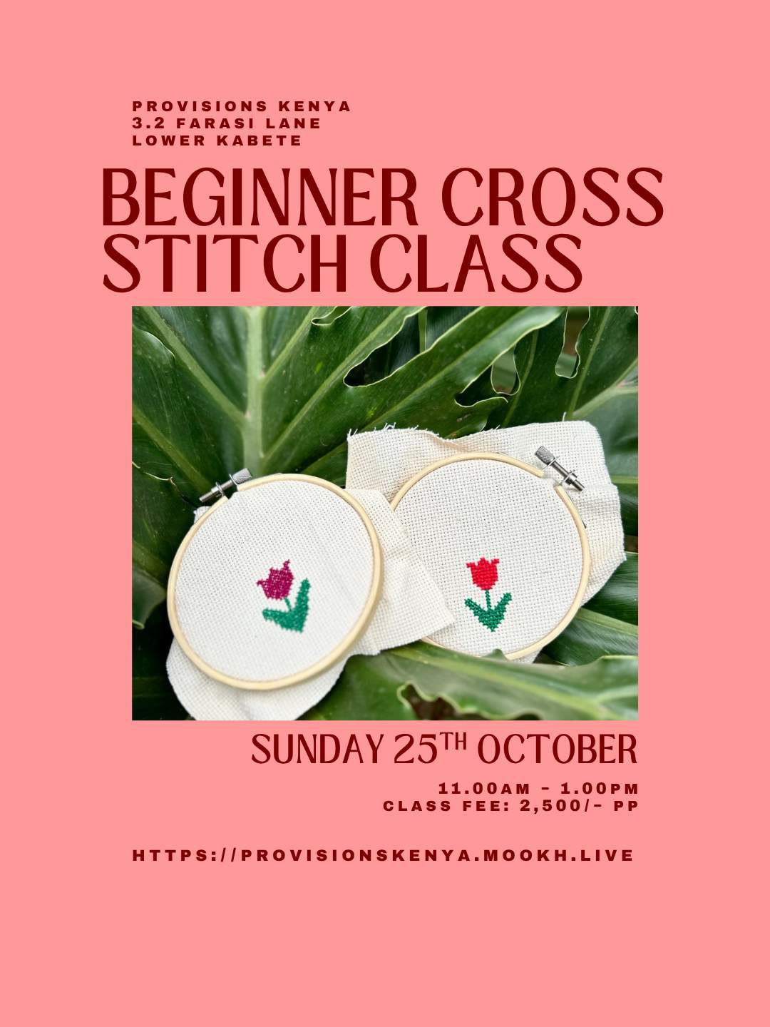 Beginner Cross Stitch Class
