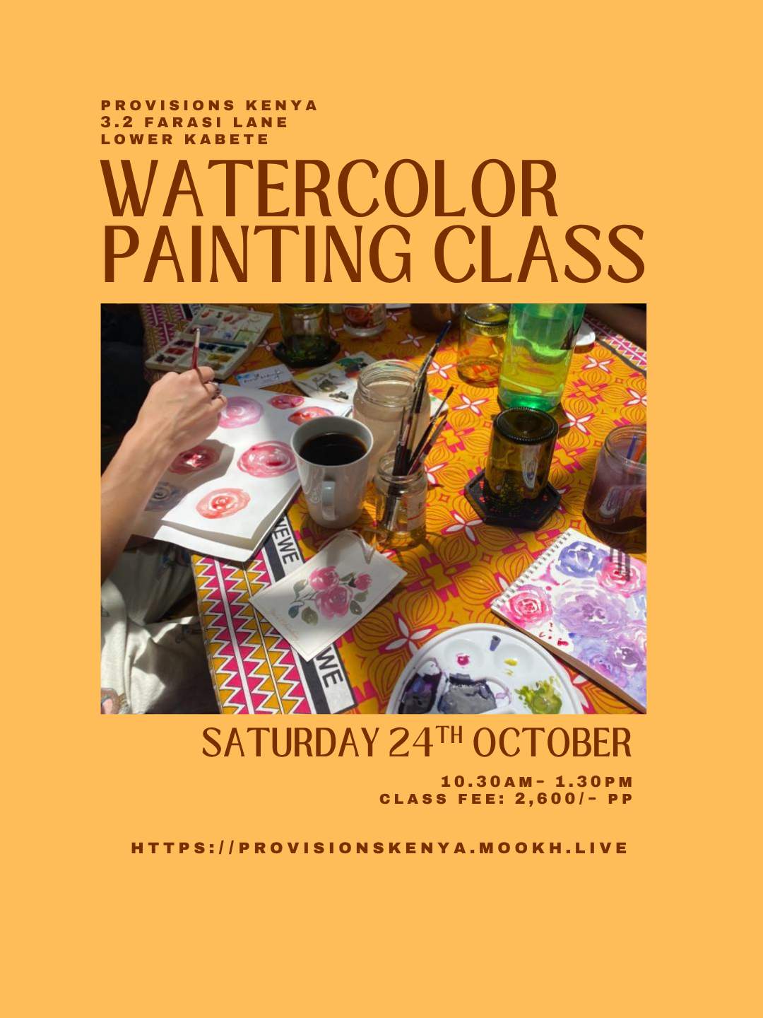 Watercolor Painting Class - Poster 1