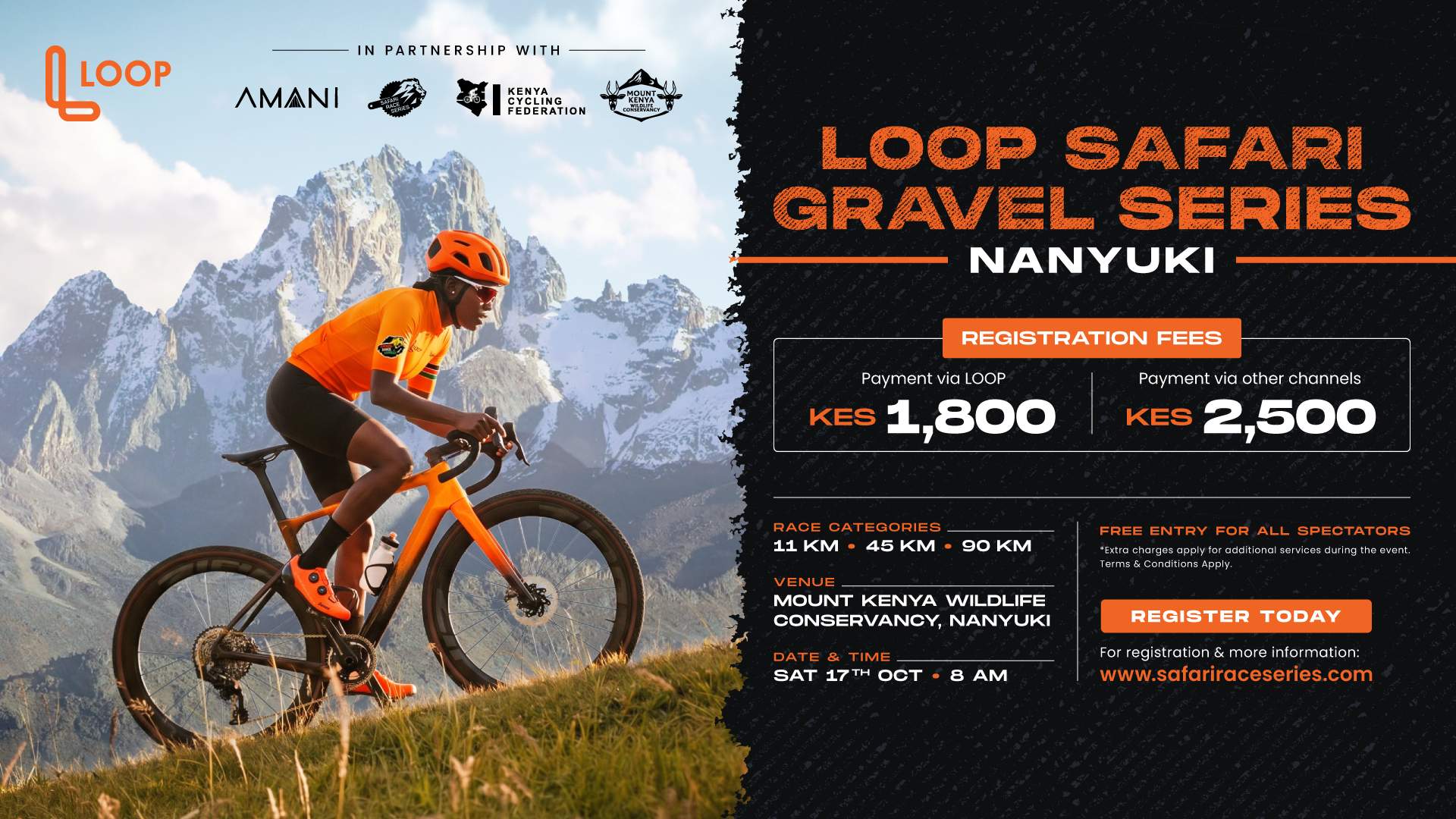 LOOP Safari Gravel Series - Mt Kenya - Poster 1