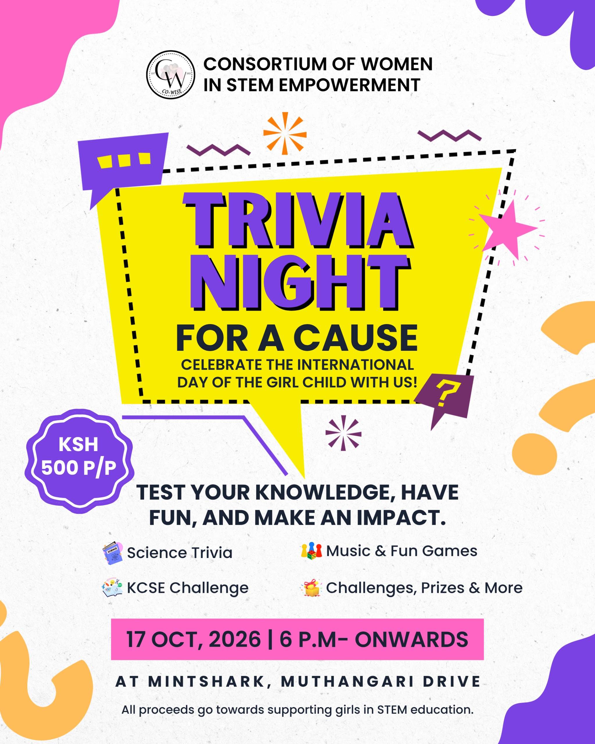 Charity Trivia Night - Poster 1