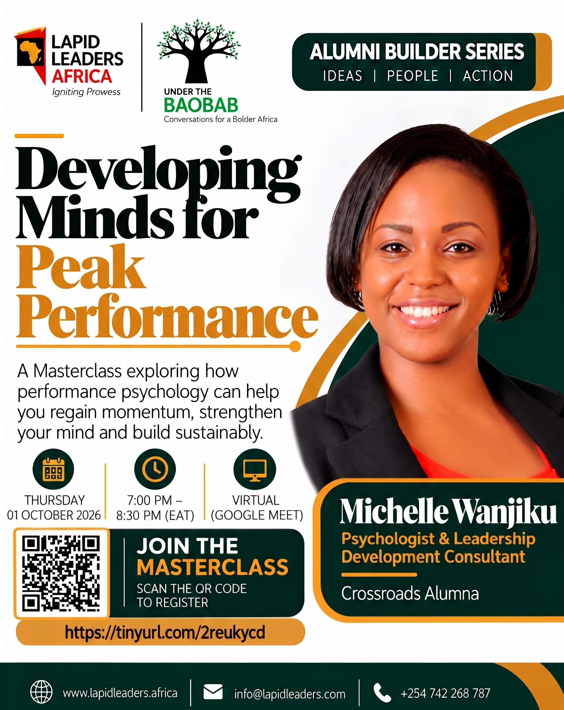 Developing Minds for Peak Performance
