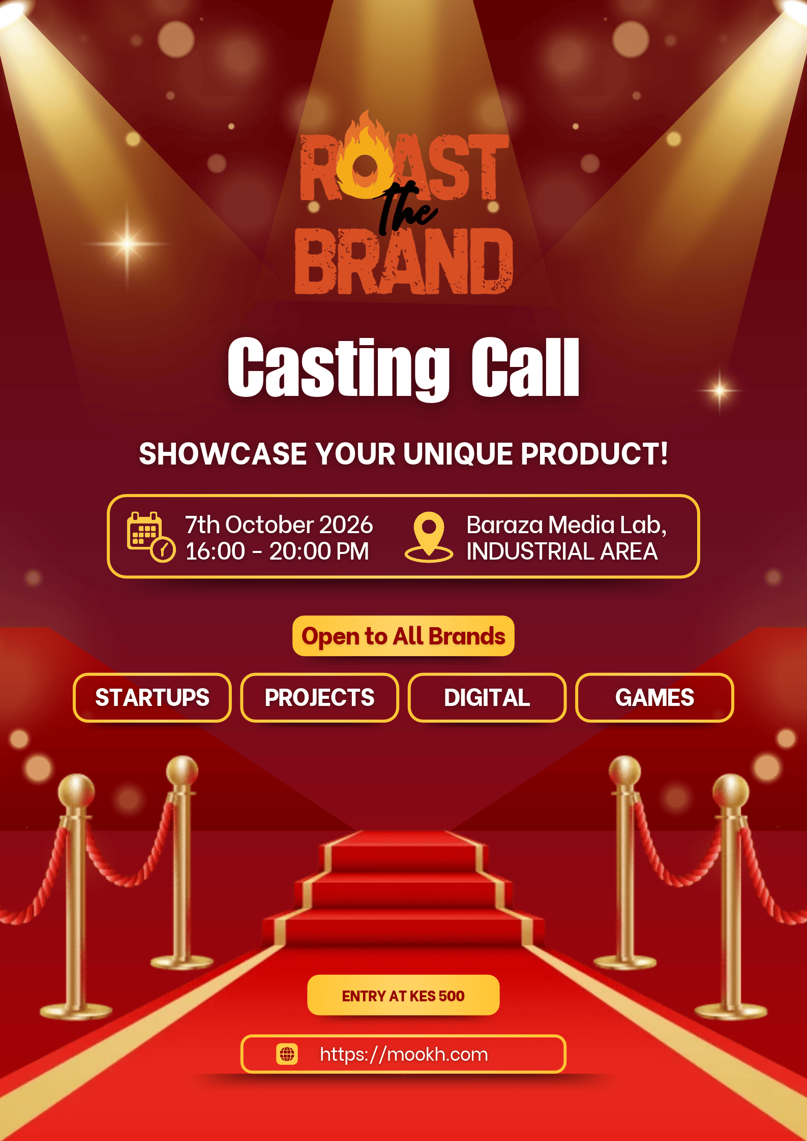 Roast The Brand: Casting Call - Poster 1