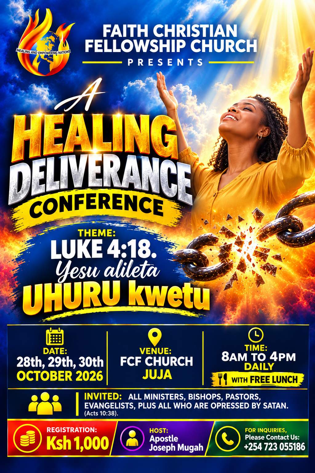 HEALING DELIVERANCE CONFERENCE - Poster 1