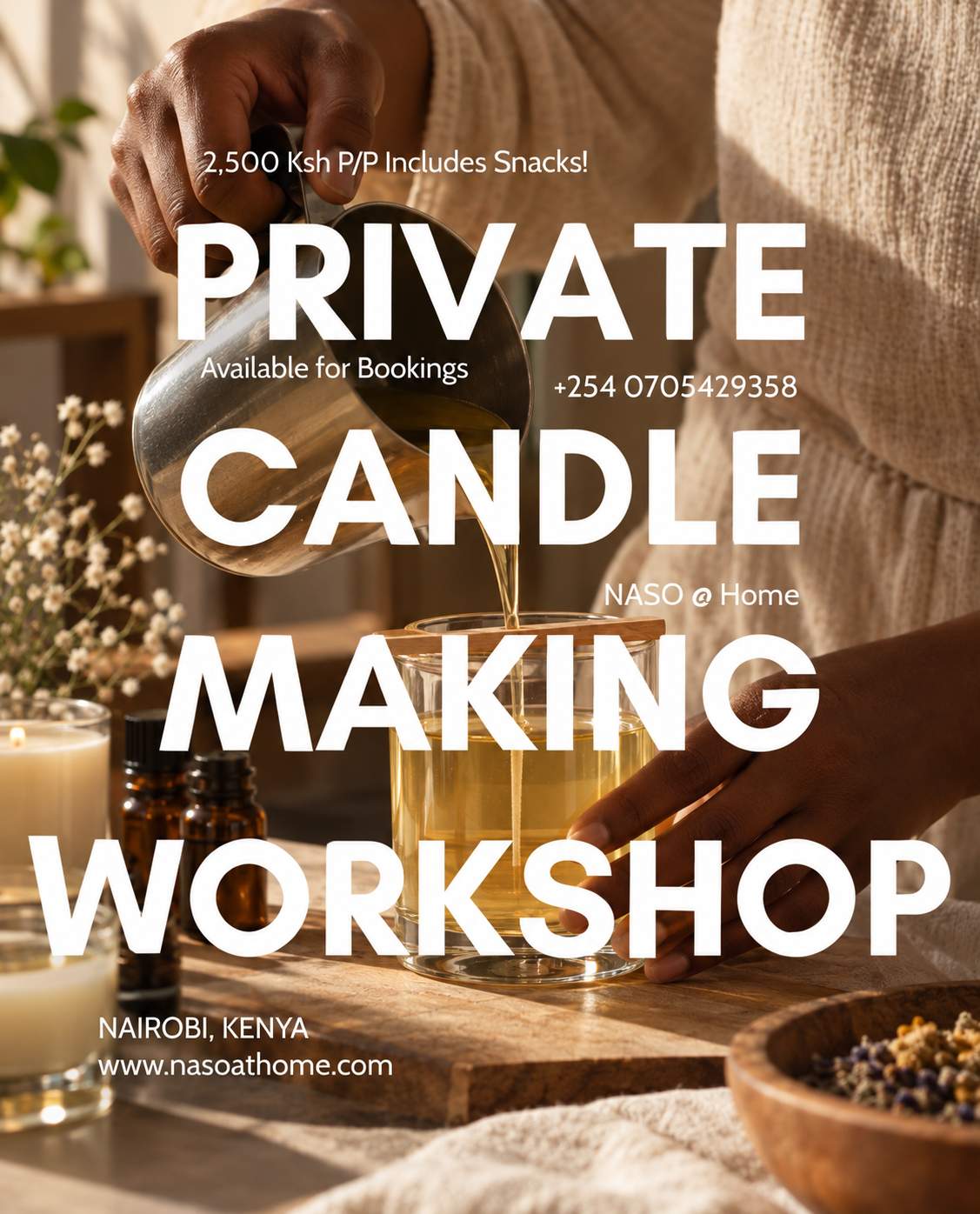  Candle Making Workshop - Poster 1
