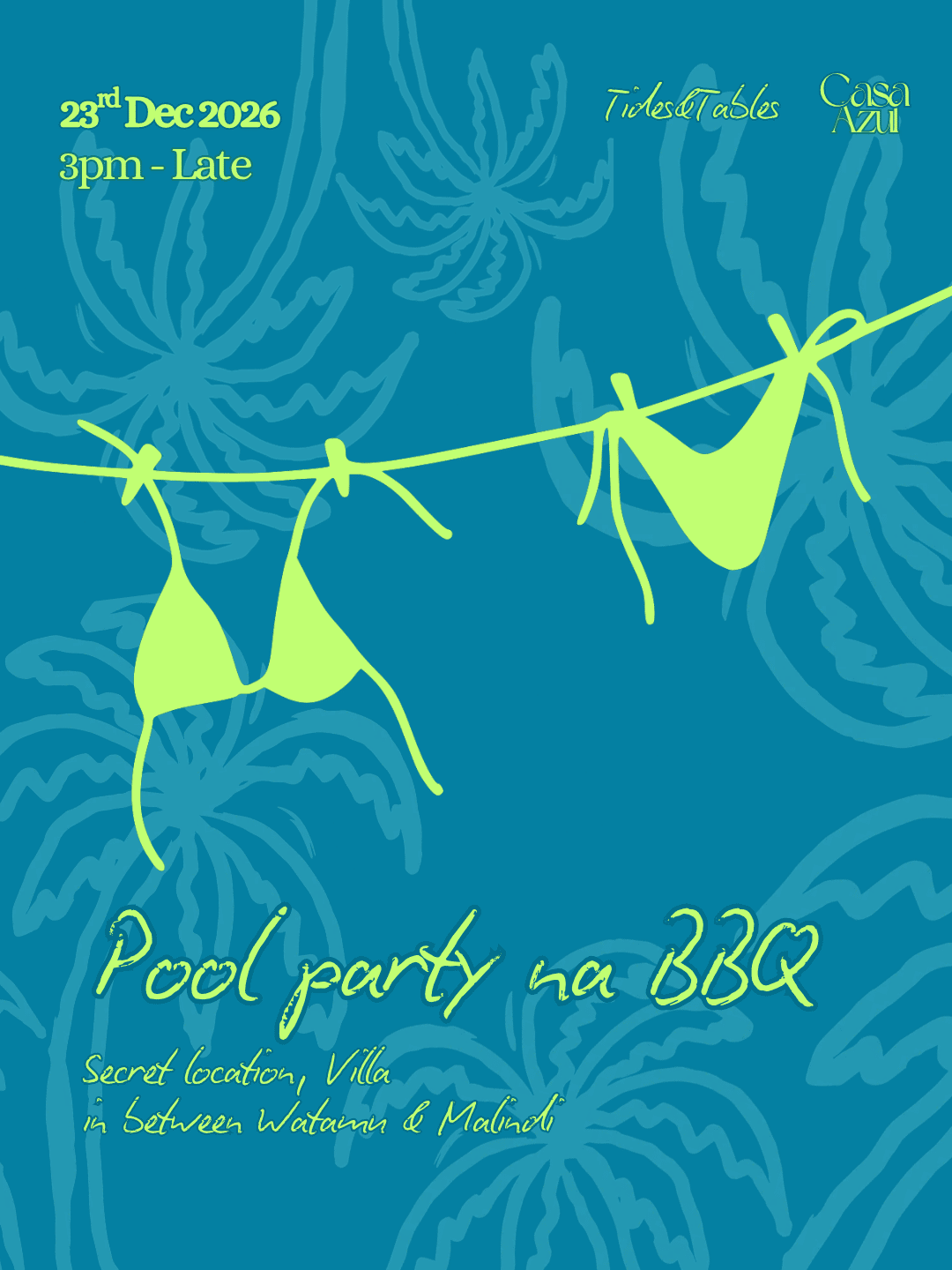 Tides & Tables Pool Party - Poster 1