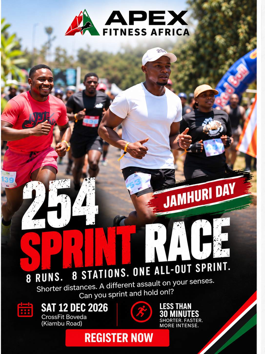 APEX FITNESS AFRICA — 254 SPRINT RACE - Poster 1