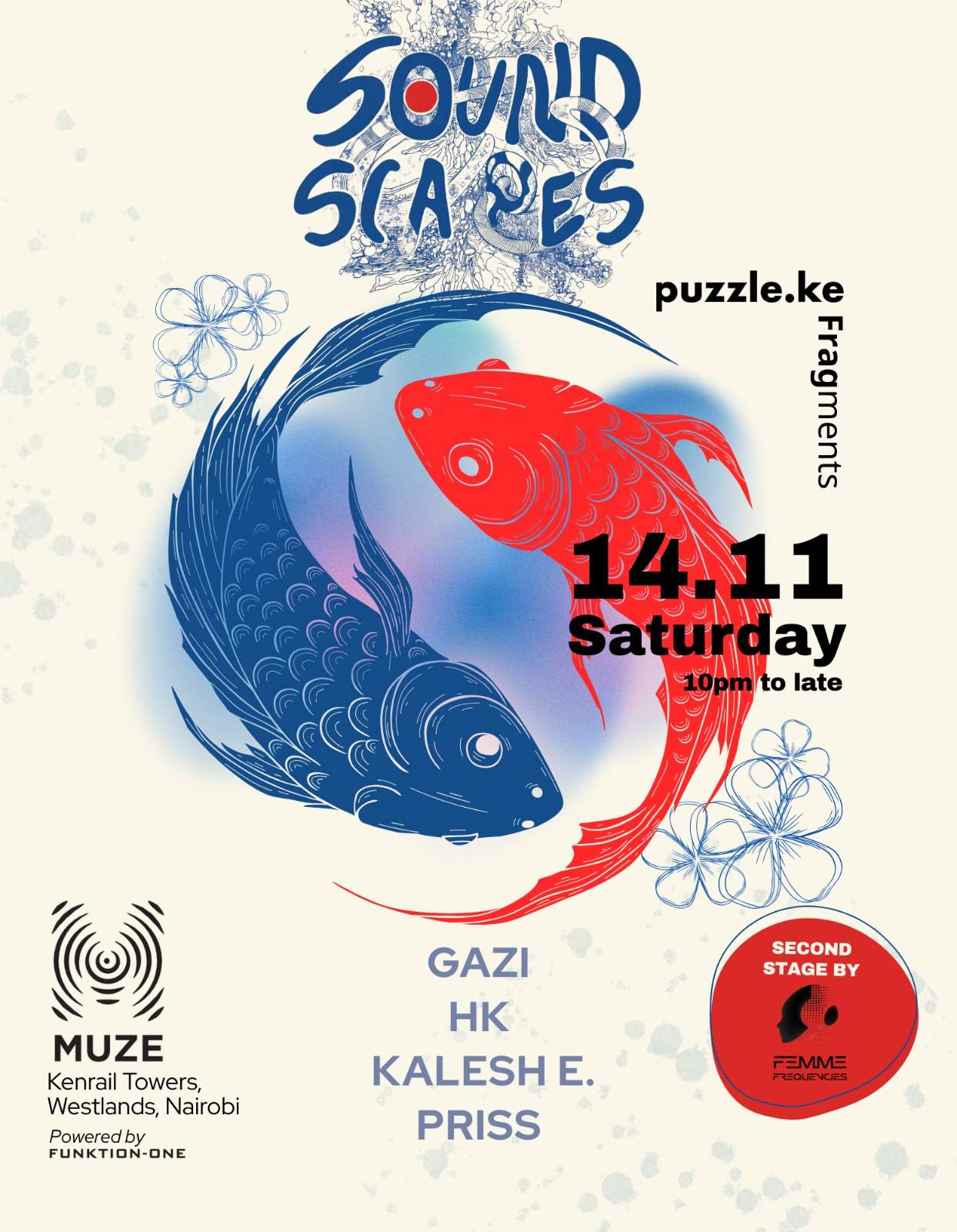  SoundScapes X Femme frequencies X puzzle.ke - Poster 1