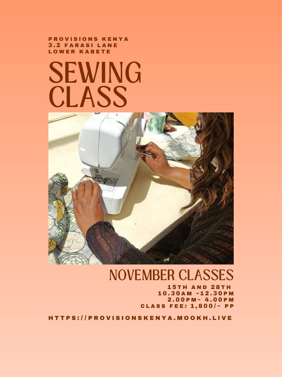 Beginner Sewing Class - Poster 1