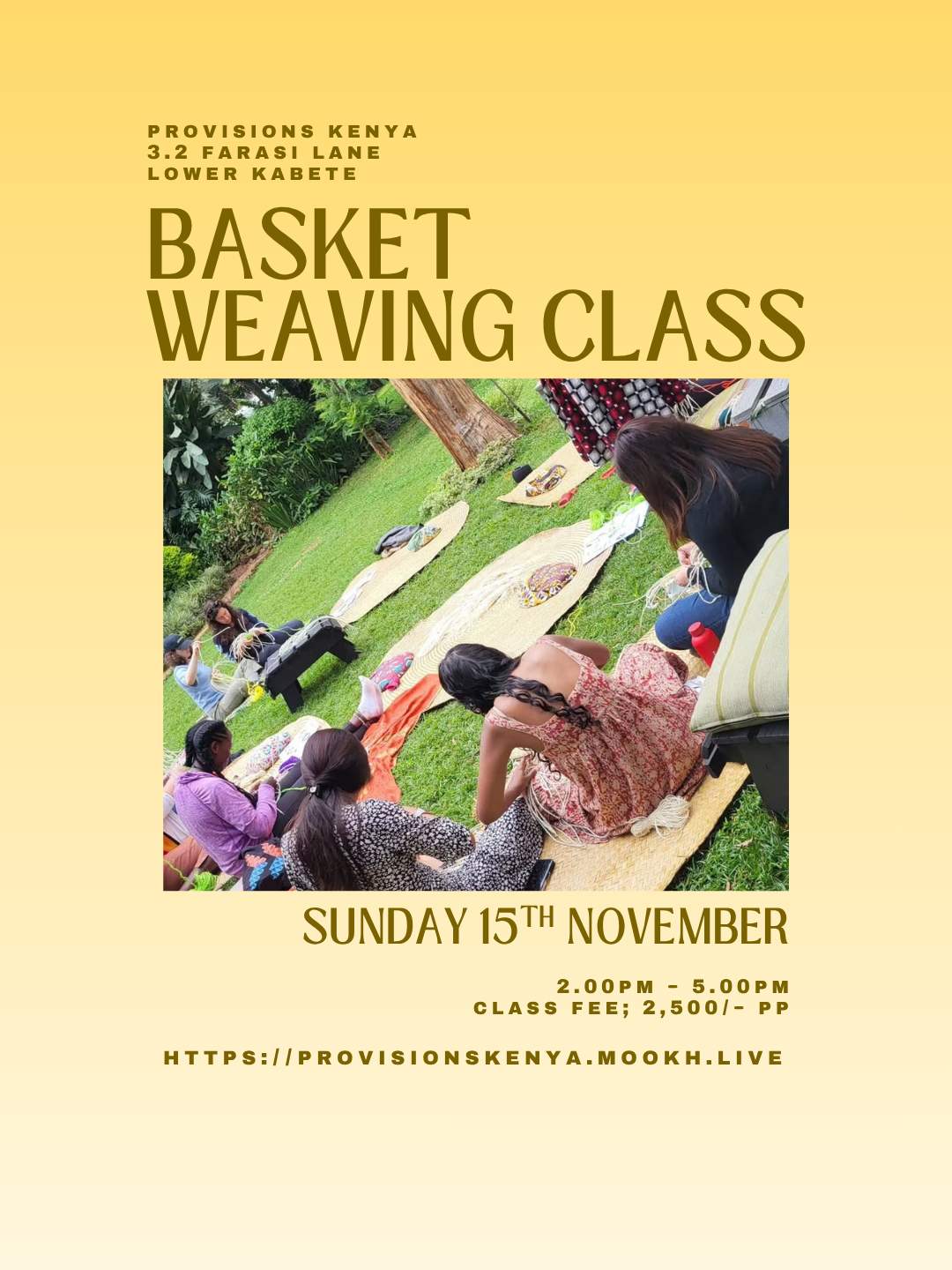 Basket Weaving Class - Poster 1