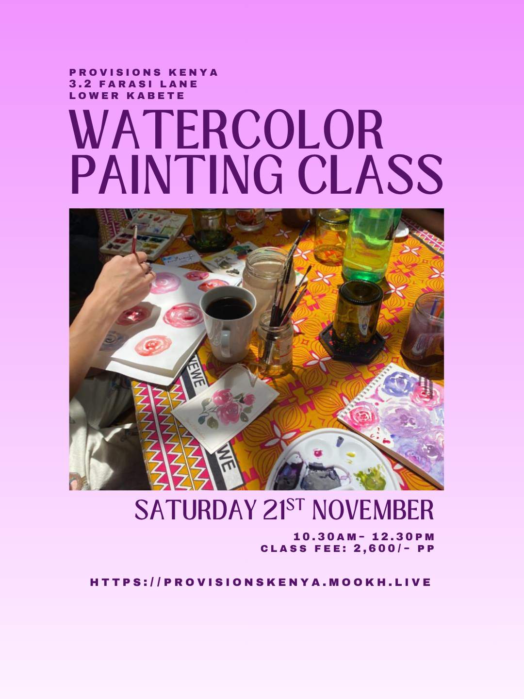 Watercolor Painting Class - Poster 1