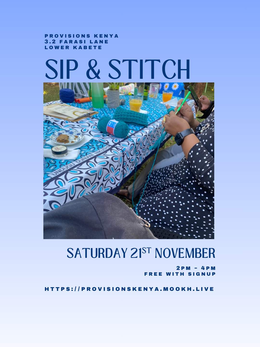 Sip And Stitch - Poster 1