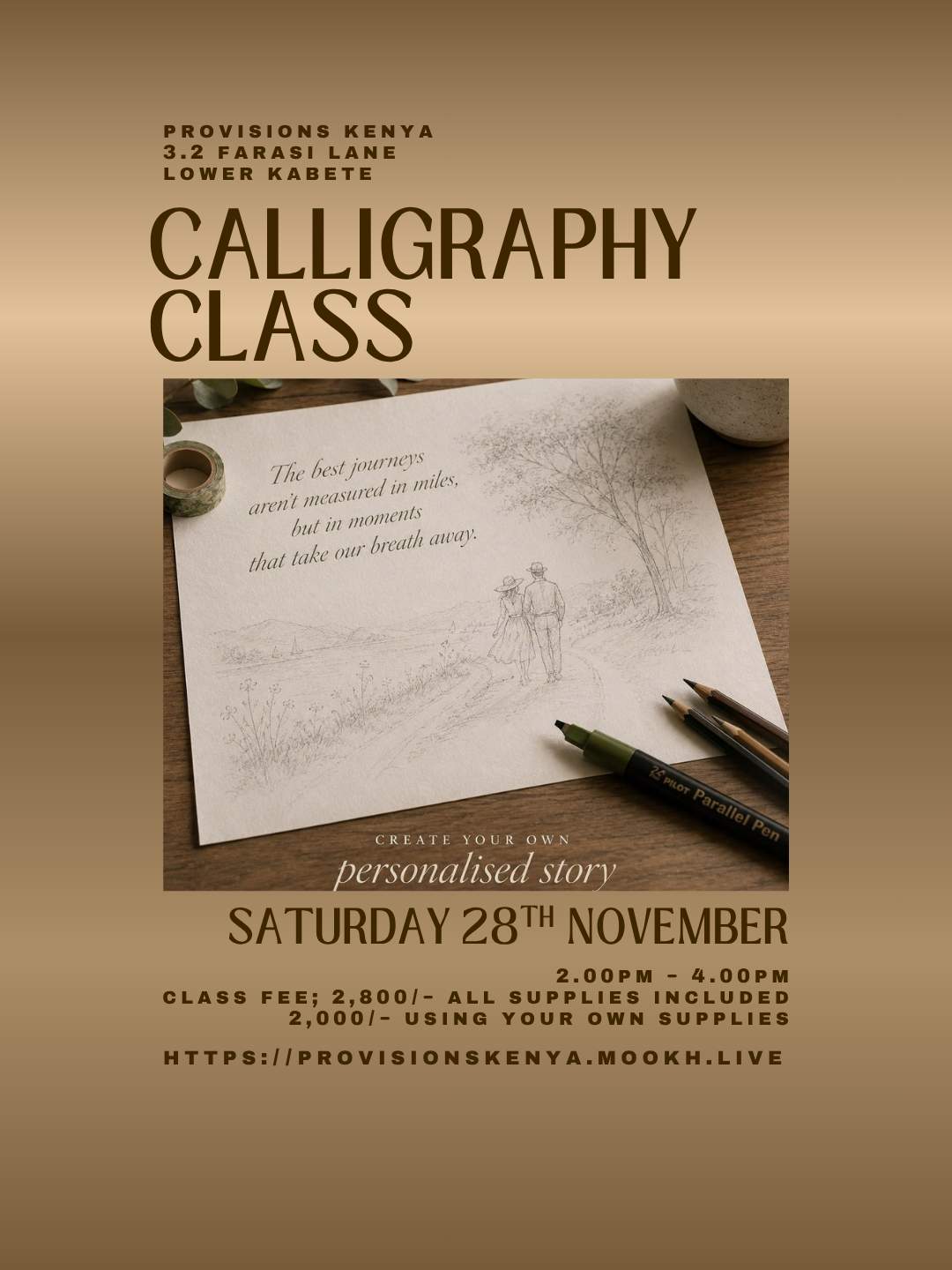Modern Calligraphy Workshop - Poster 1