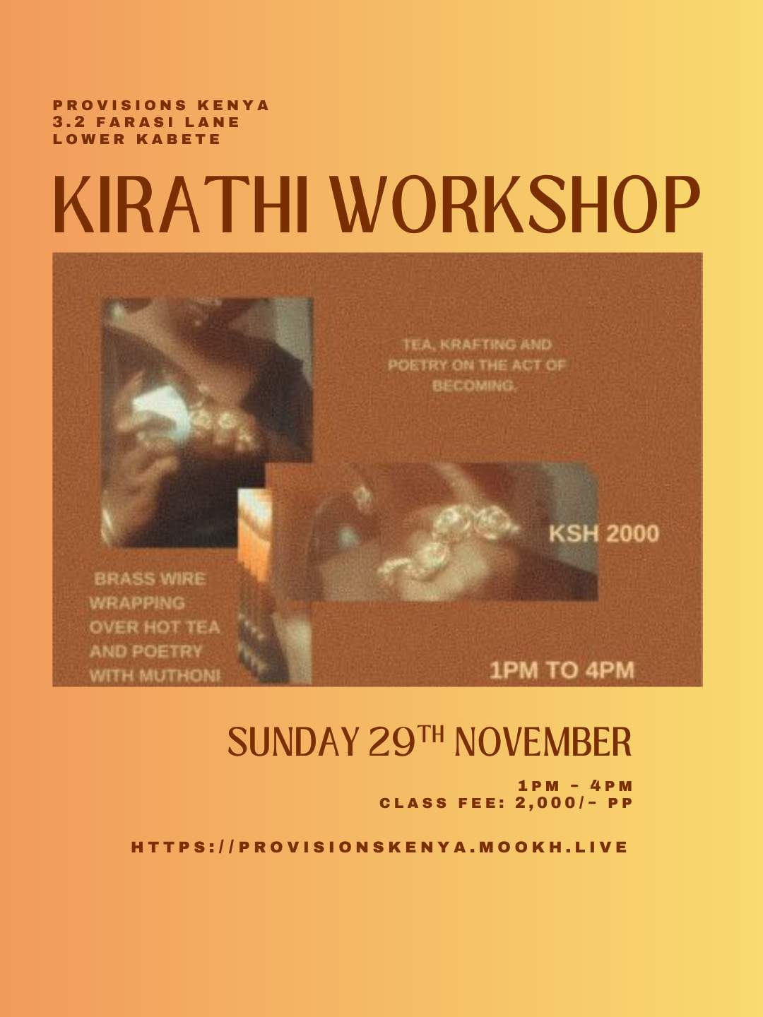 Kirathi Workshop - Poster 1