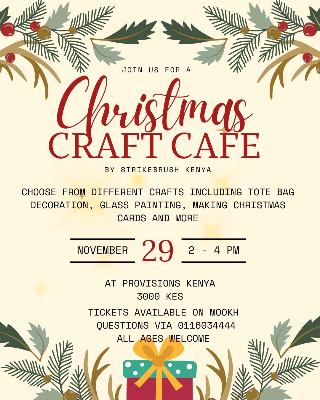 Christmas Craft Cafe - Poster 1