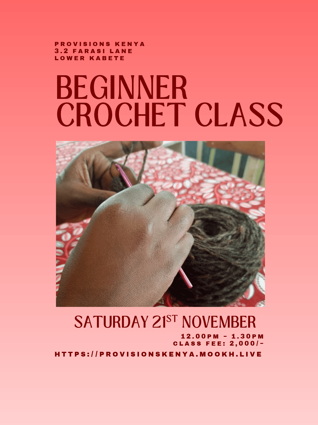 Beginner Crochet Class  - Poster 1
