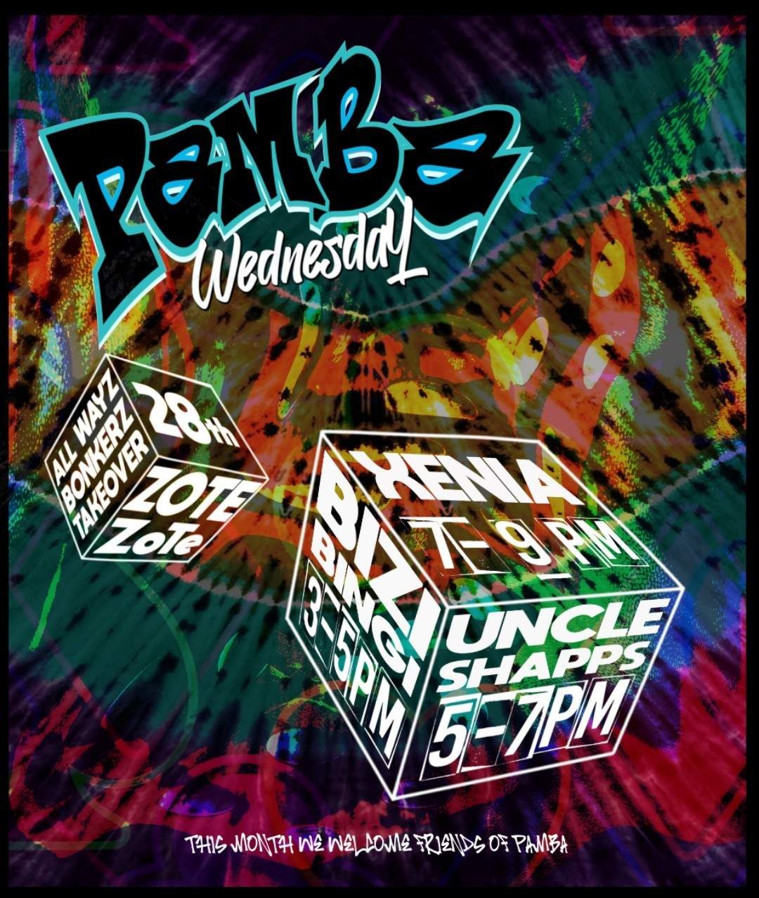 PAMBA WEDNESDAY - ALL WAYZ BONKERZ TAKE OVER - Poster 1