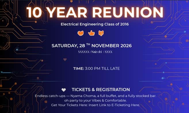 EEE JKUAT 2016 10 YEAR REUNION - Poster 1