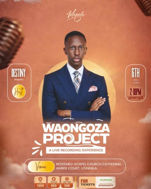 Waongoza Live recording - Poster 1