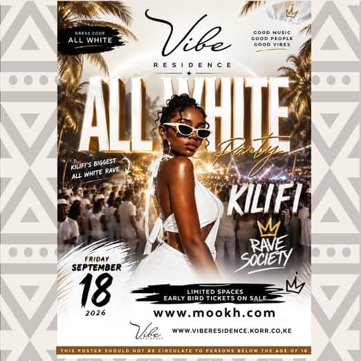 All White Party Kilifi - Poster 1